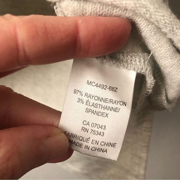 Rachel Zoe heathered grey oversized teeshirt size XS - Picture 4 of 7